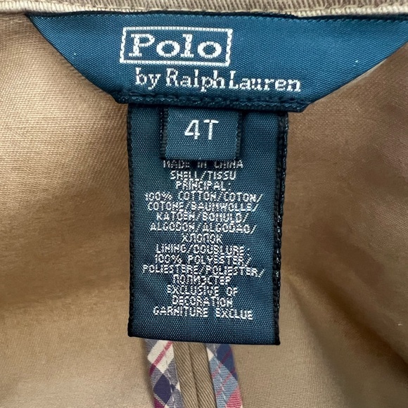 Polo by Ralph Lauren Khaki Button Up Blazer Sport Coat Toddler - Picture 7 of 9